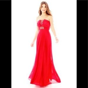 My Michelle strapless long dress